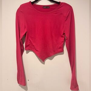 Pink long sleeve top